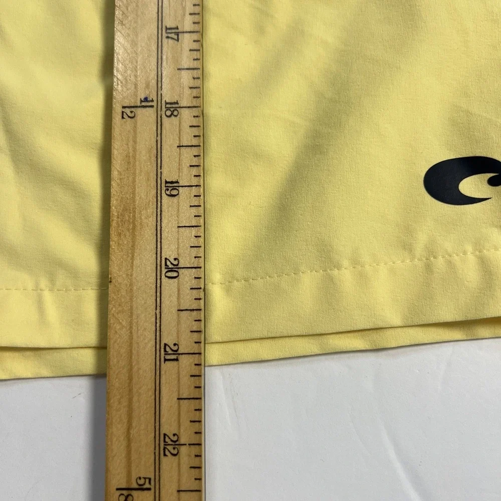 Costa‎ Men's Elastic Drawstring Board Shorts Yellow Size XXL-New